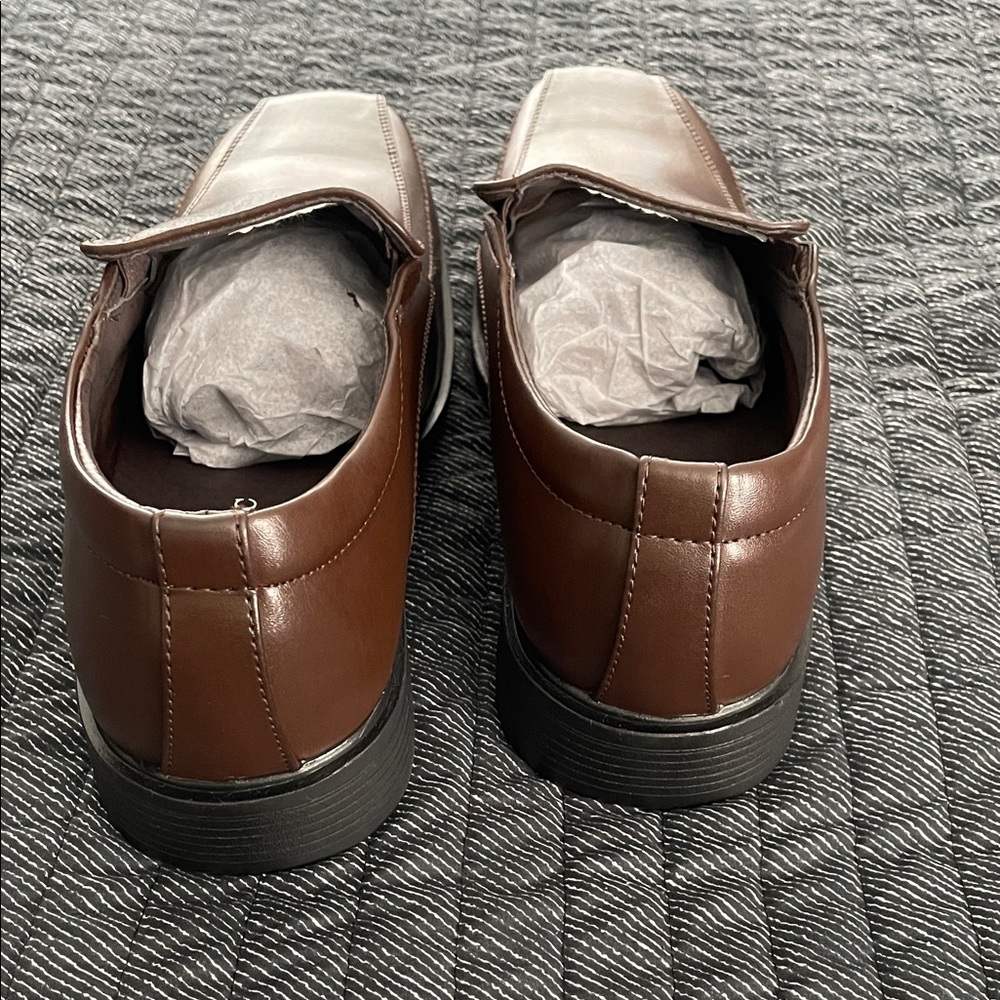 Bruno Marc Men's Elegant Dark Brown Slip-On Loafers - Picture 6 of 9